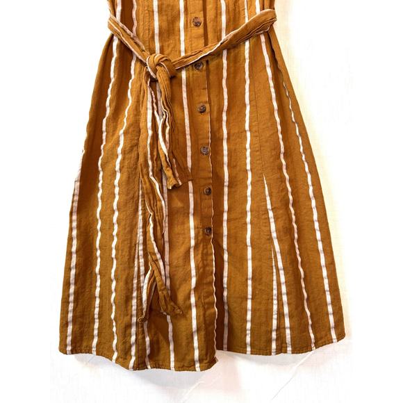 Day to Day by Blu Pepper Midi Dress Women's S Cotton Stripe Summer Cottage - Picture 5 of 16